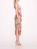 One Shoulder Drape Midi Dress sold by Marchesa