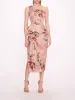 One Shoulder Drape Midi Dress sold by Marchesa