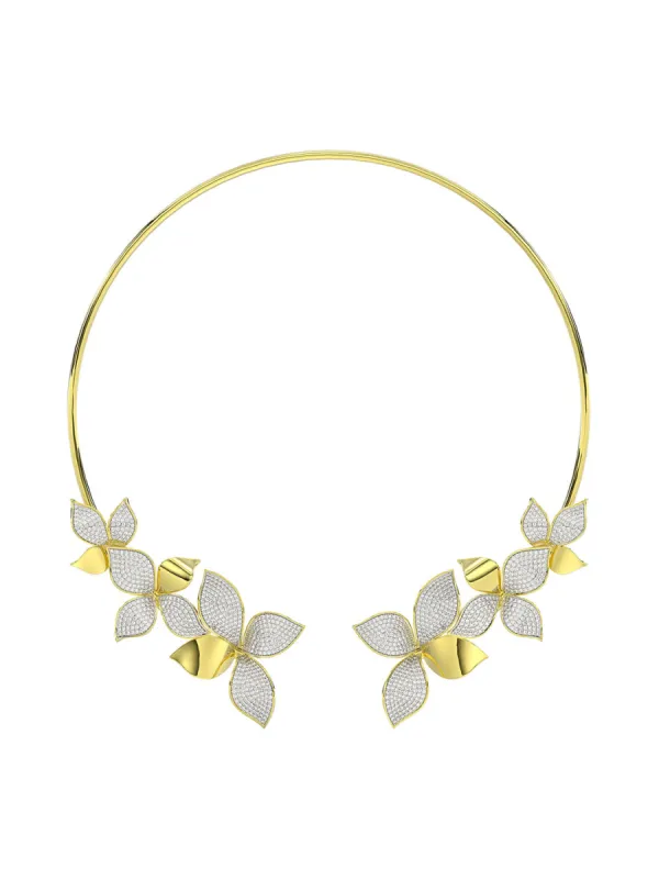 Wild Flower Yellow Gold Necklace sold by Marchesa