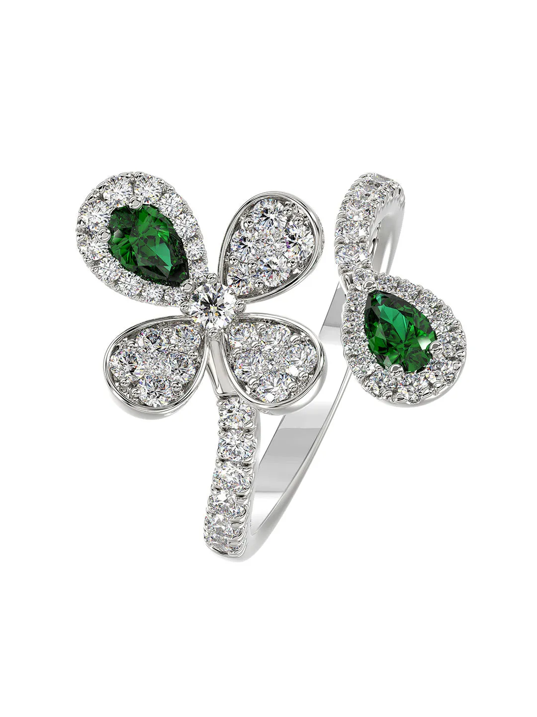 Floral White Gold Ring sold by Marchesa product image thumbnail 2