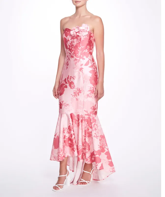 Satin Hi-lo Gown sold by Marchesa
