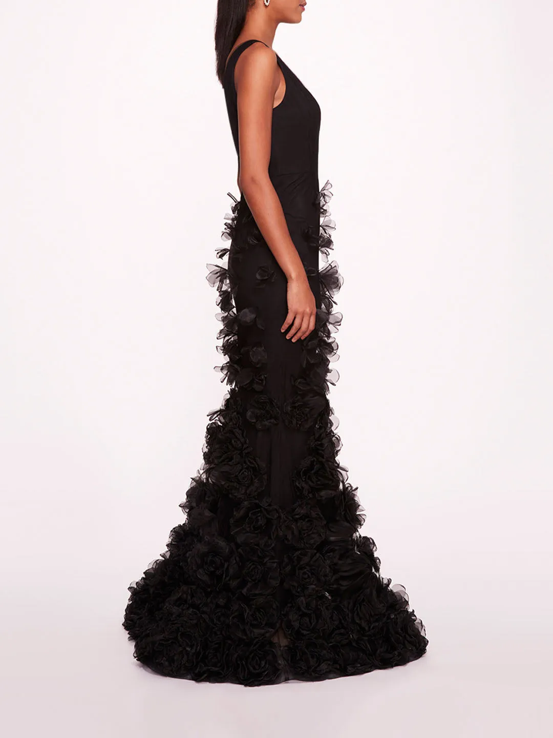 Tulle Rosette Gown sold by Marchesa product image thumbnail 3