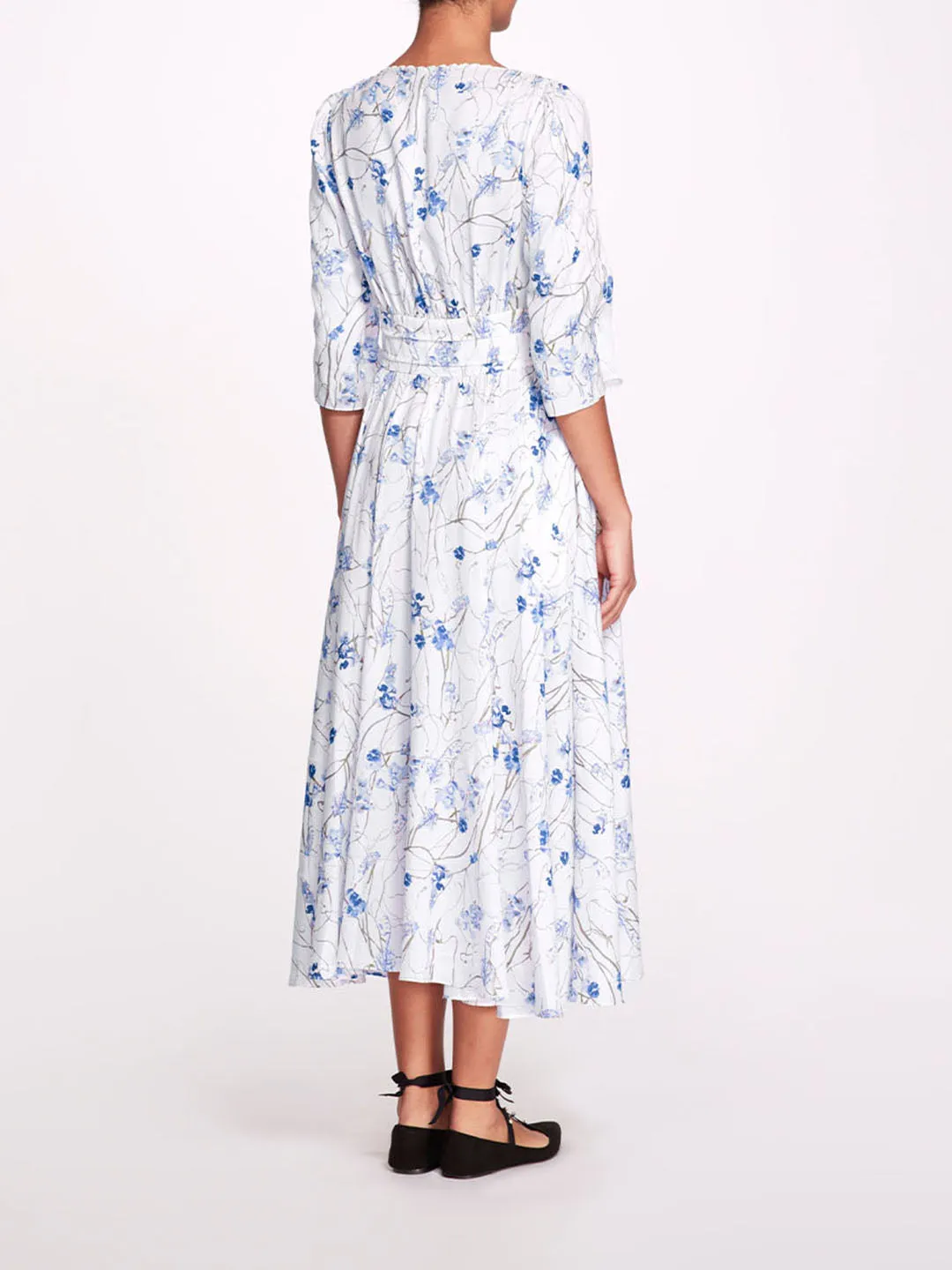 Vintage Carnation Sateen Midi Dress sold by Marchesa product image thumbnail 2