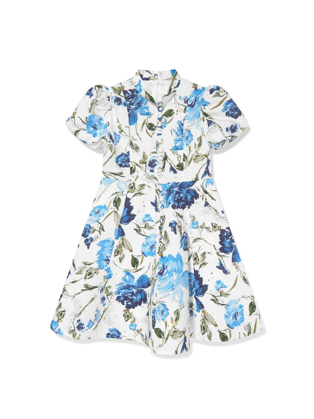 Flower-Print Cotton Dress sold by Marchesa
