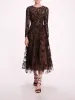 Long Sleeve Tulle Midi Dress sold by Marchesa