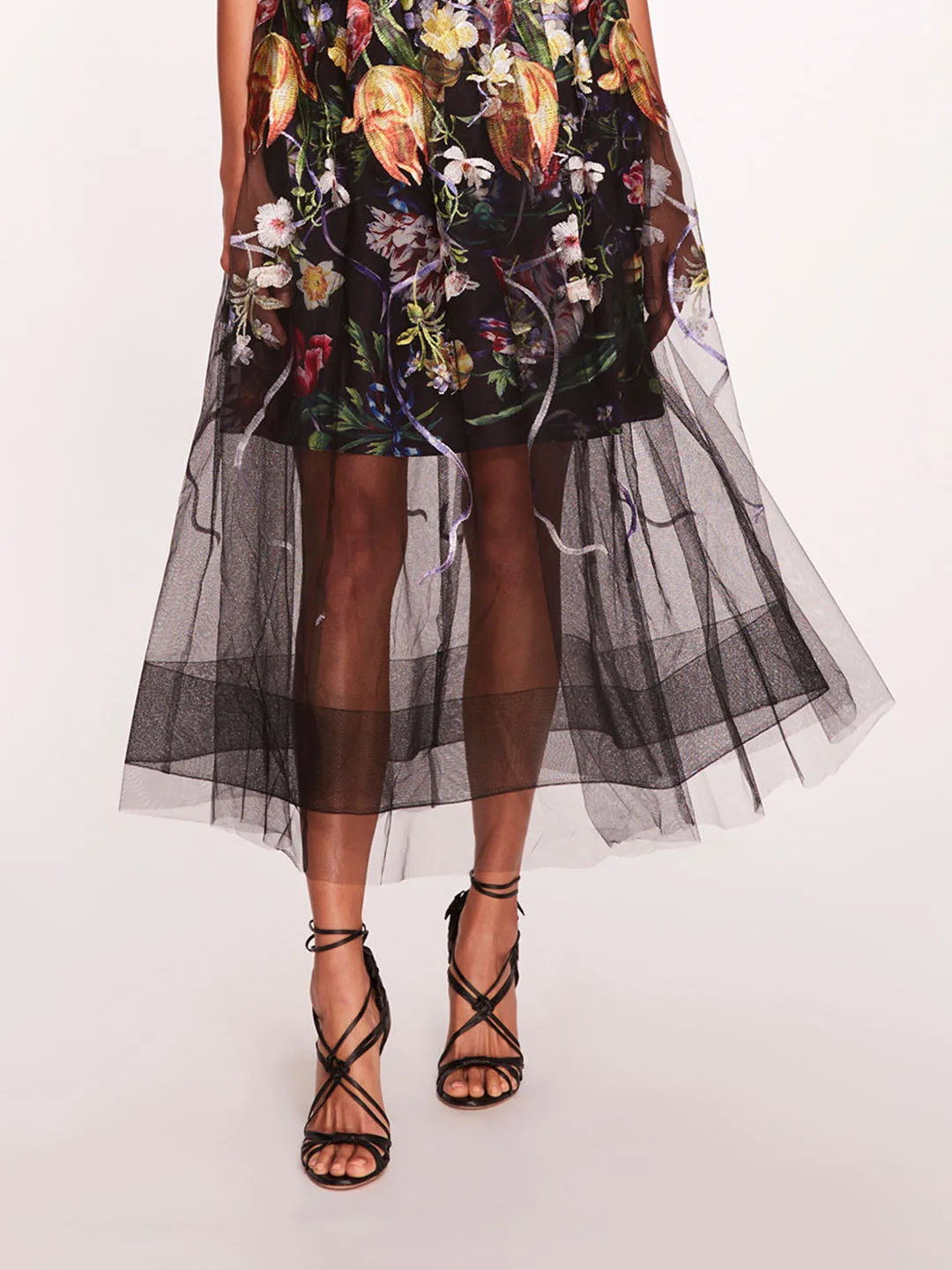 Ribbons Midi Dress sold by Marchesa product image thumbnail 4