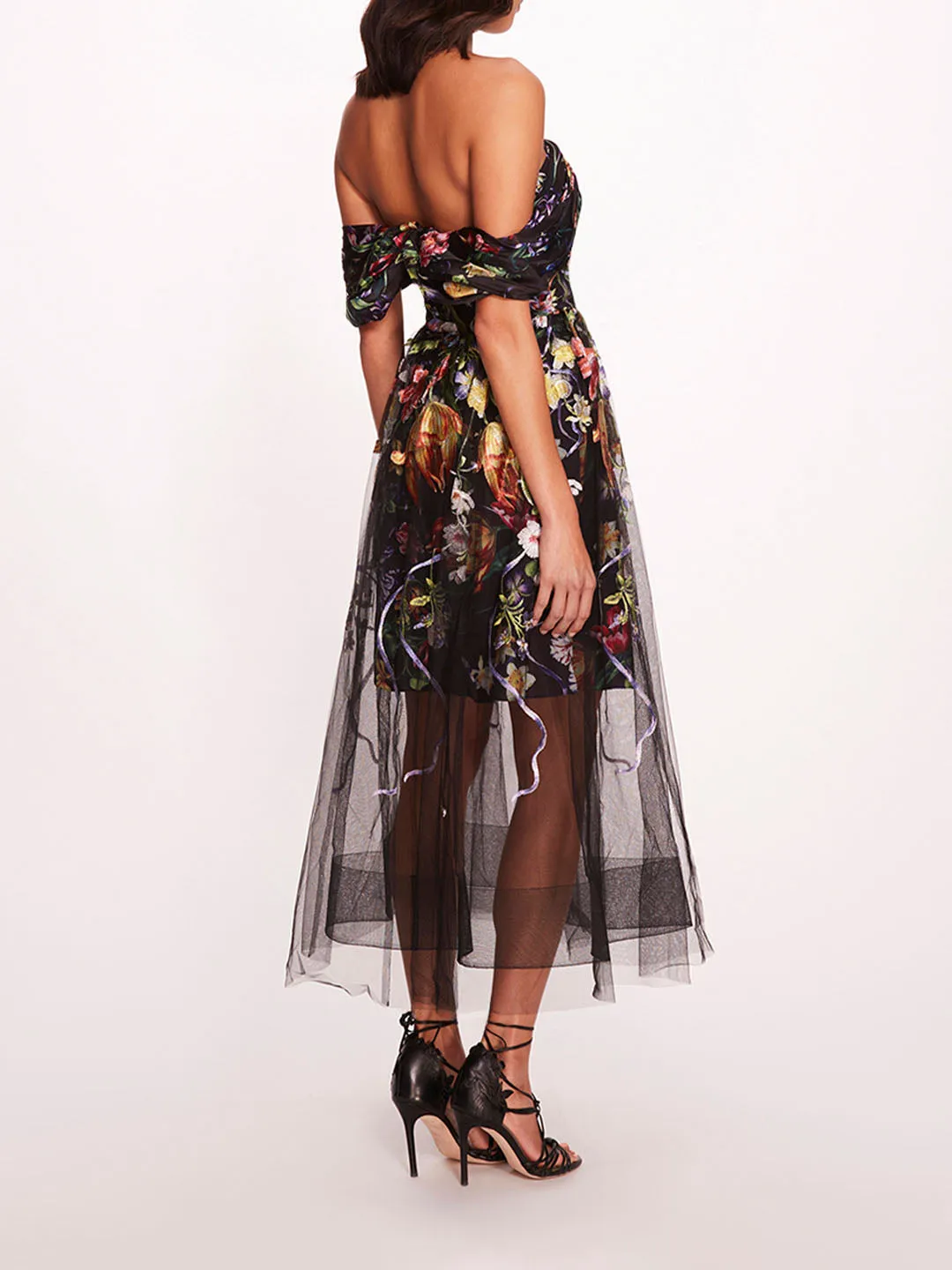 Ribbons Midi Dress sold by Marchesa product image thumbnail 2
