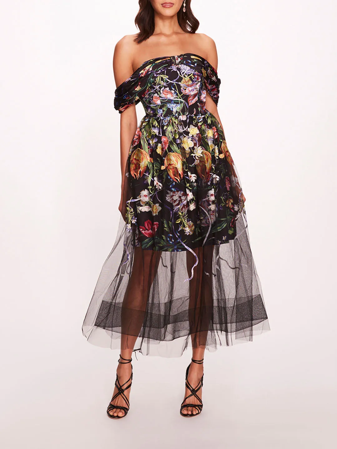 Ribbons Midi Dress sold by Marchesa