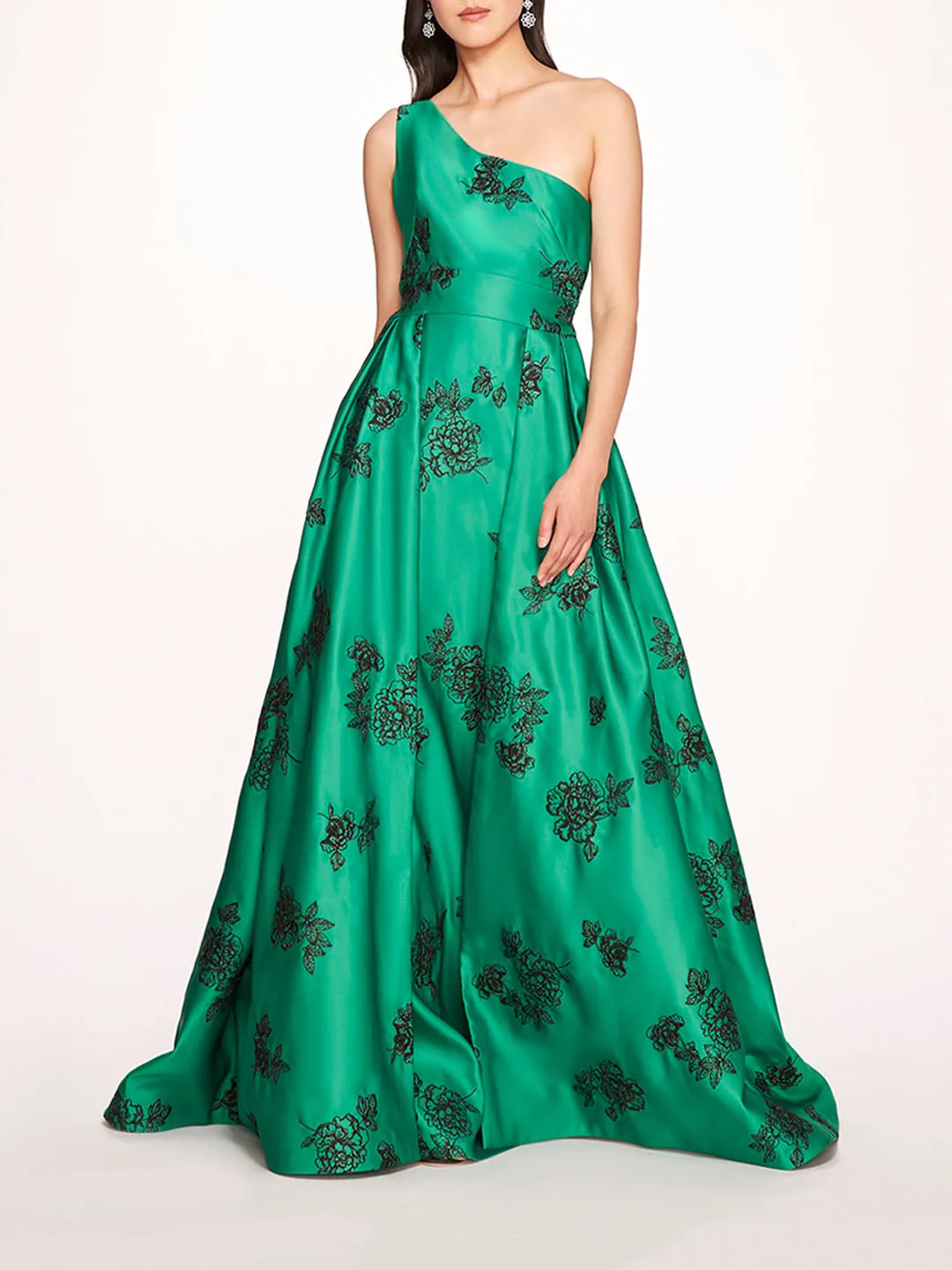 One Shoulder Marigold Ball Gown sold by Marchesa