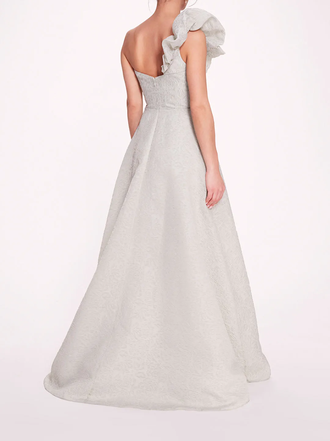 Cloque Draped Gown sold by Marchesa product image thumbnail 2