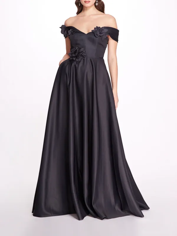 Duchess Satin Ball Gown sold by Marchesa