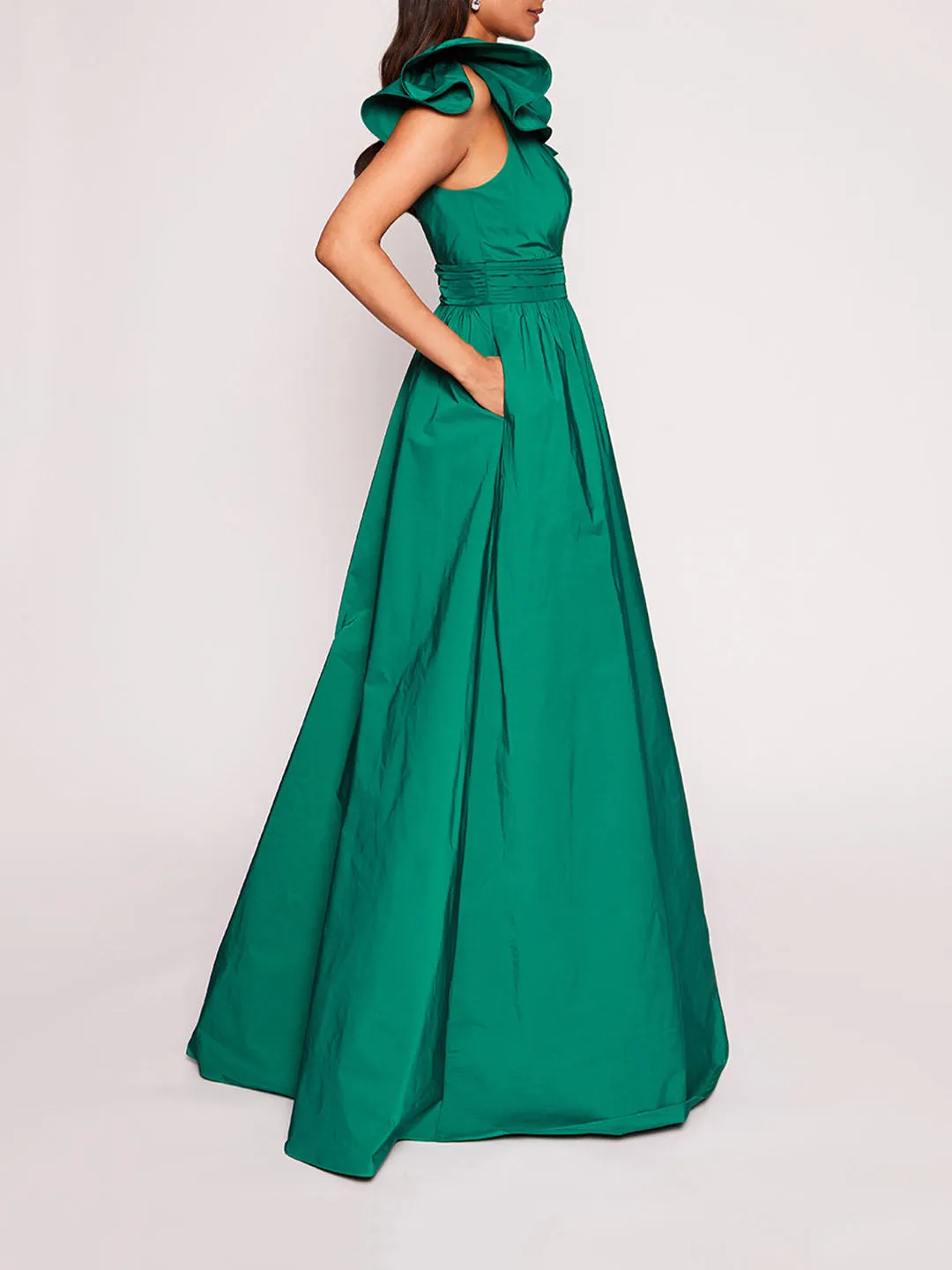 Bow Taffeta Gown sold by Marchesa product image thumbnail 3