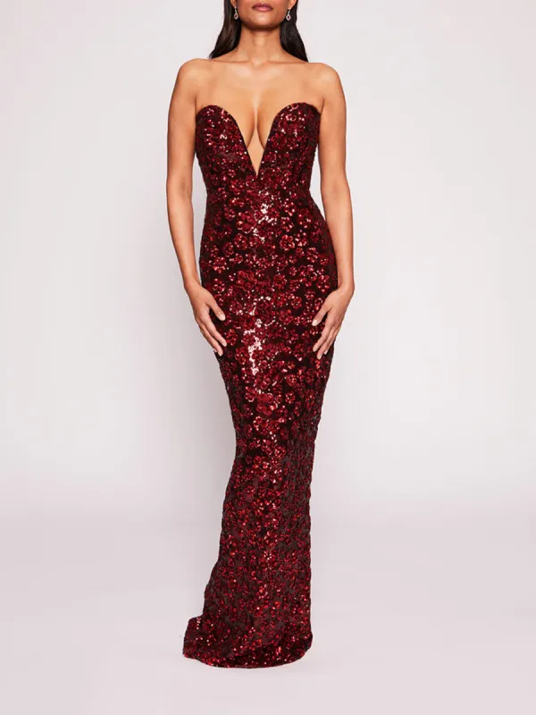 Sequin Bouquets Gown sold by Marchesa