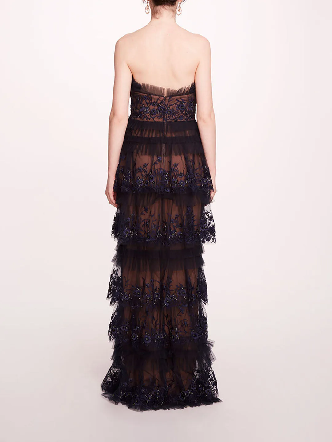 Tiered Terrarium Column Gown sold by Marchesa product image thumbnail 2