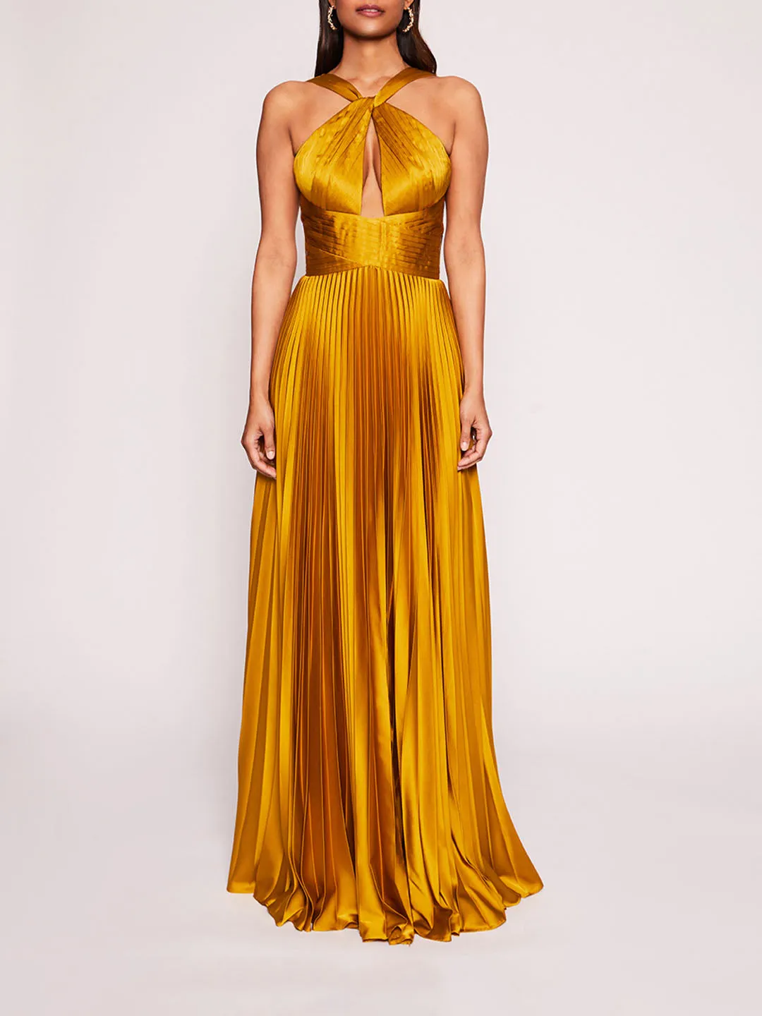 Pleated Foil Gown sold by Marchesa