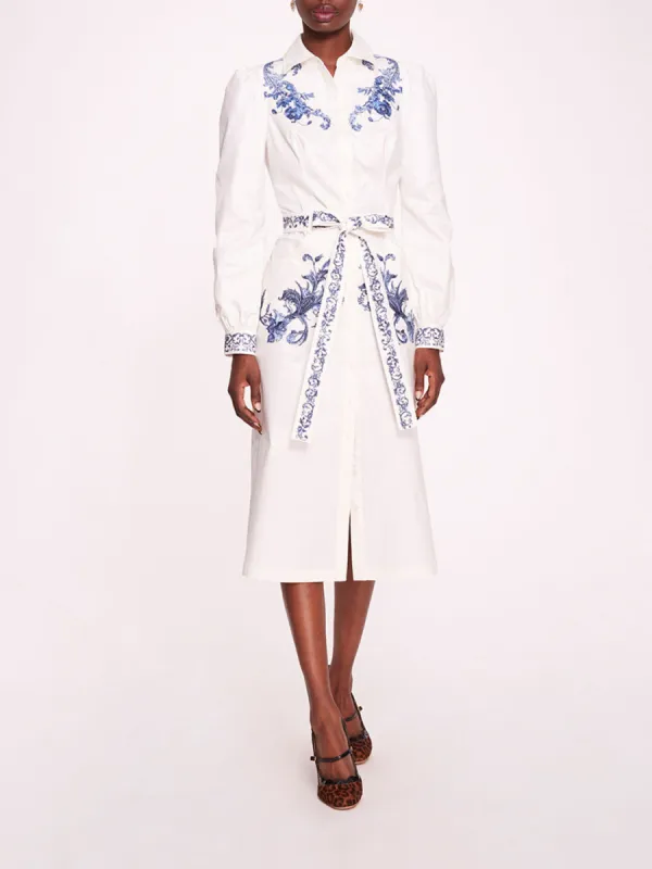Cotton Twill Shirt Dress sold by Marchesa