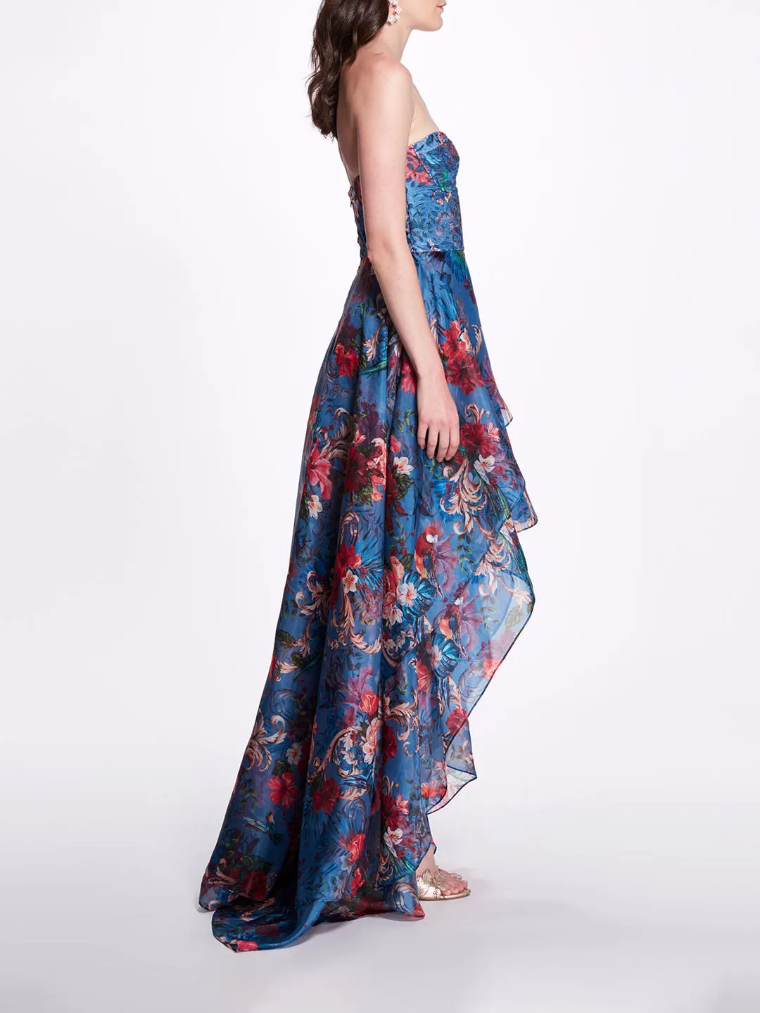 High-Low Sweetheart Gown sold by Marchesa product image thumbnail 2