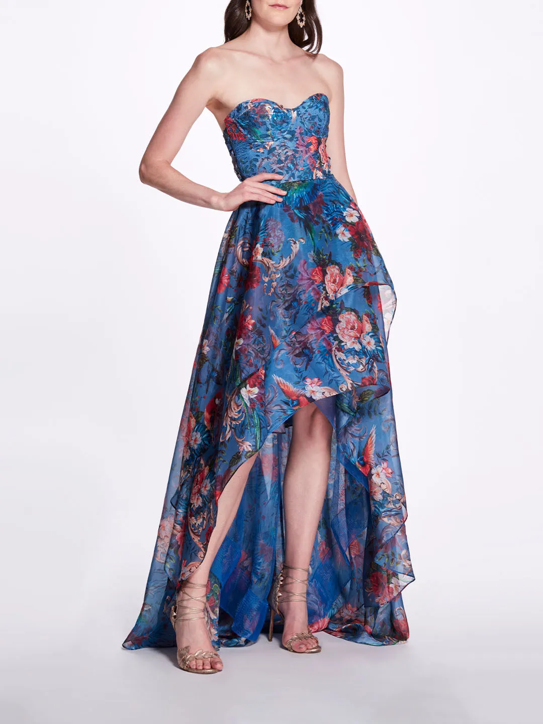 High-Low Sweetheart Gown sold by Marchesa