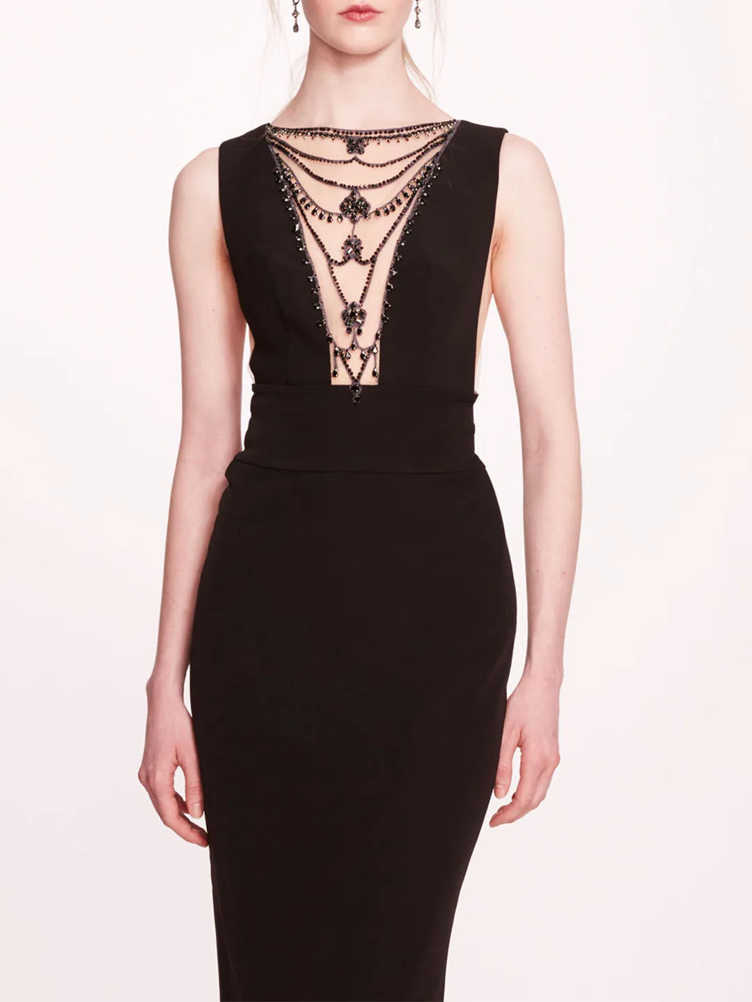 Jewel Embellished Column Gown sold by Marchesa product image thumbnail 4