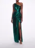 Side Cut-Out Foiled Gown sold by Marchesa