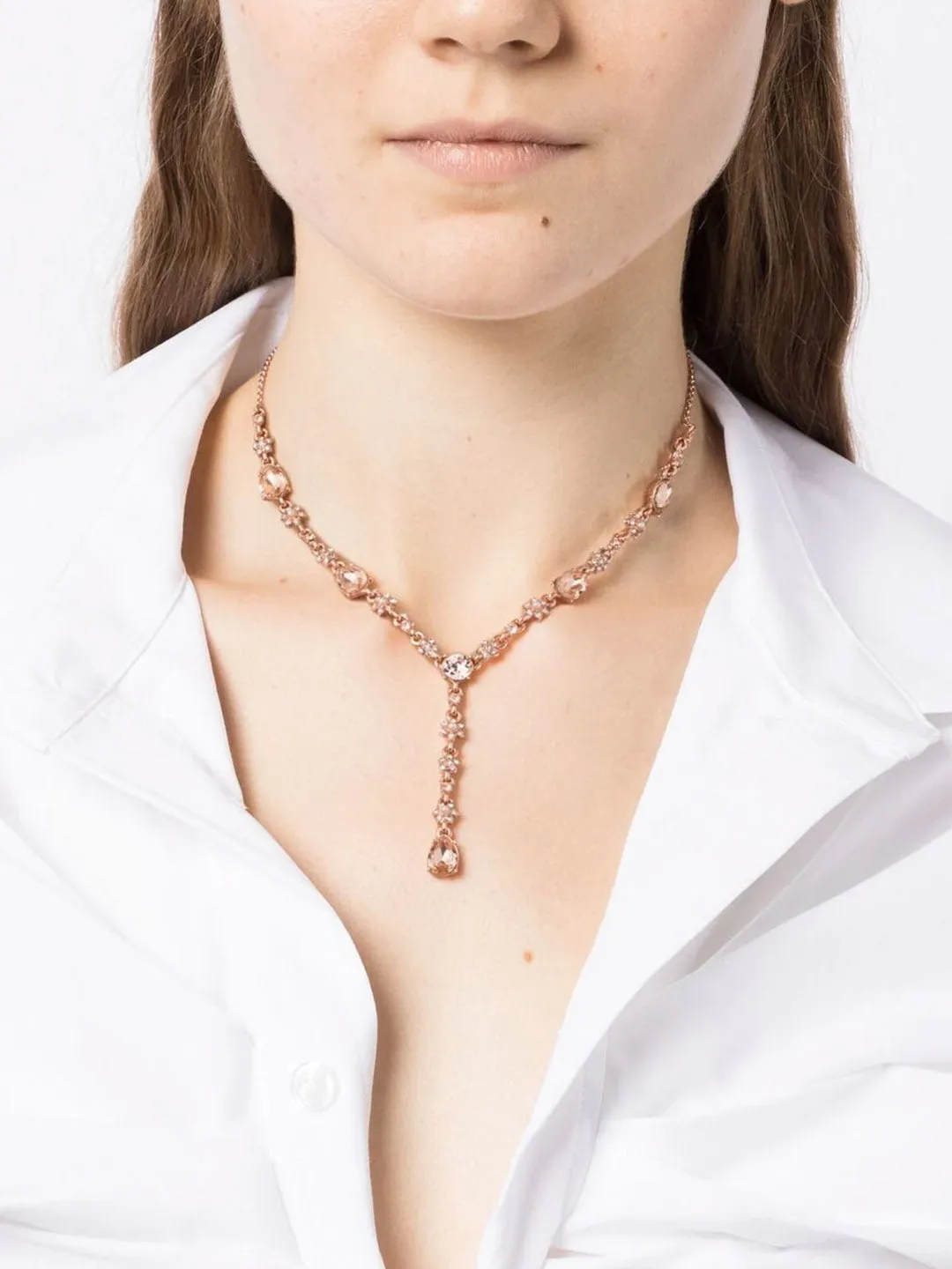 Rose Gold Y Necklace sold by Marchesa product image thumbnail 2