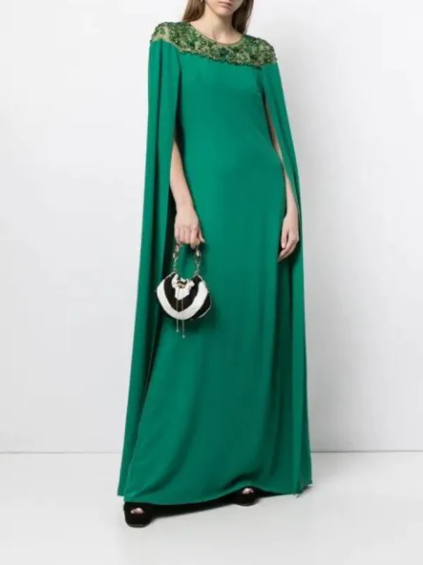 Embroidered Cape Dress sold by Marchesa