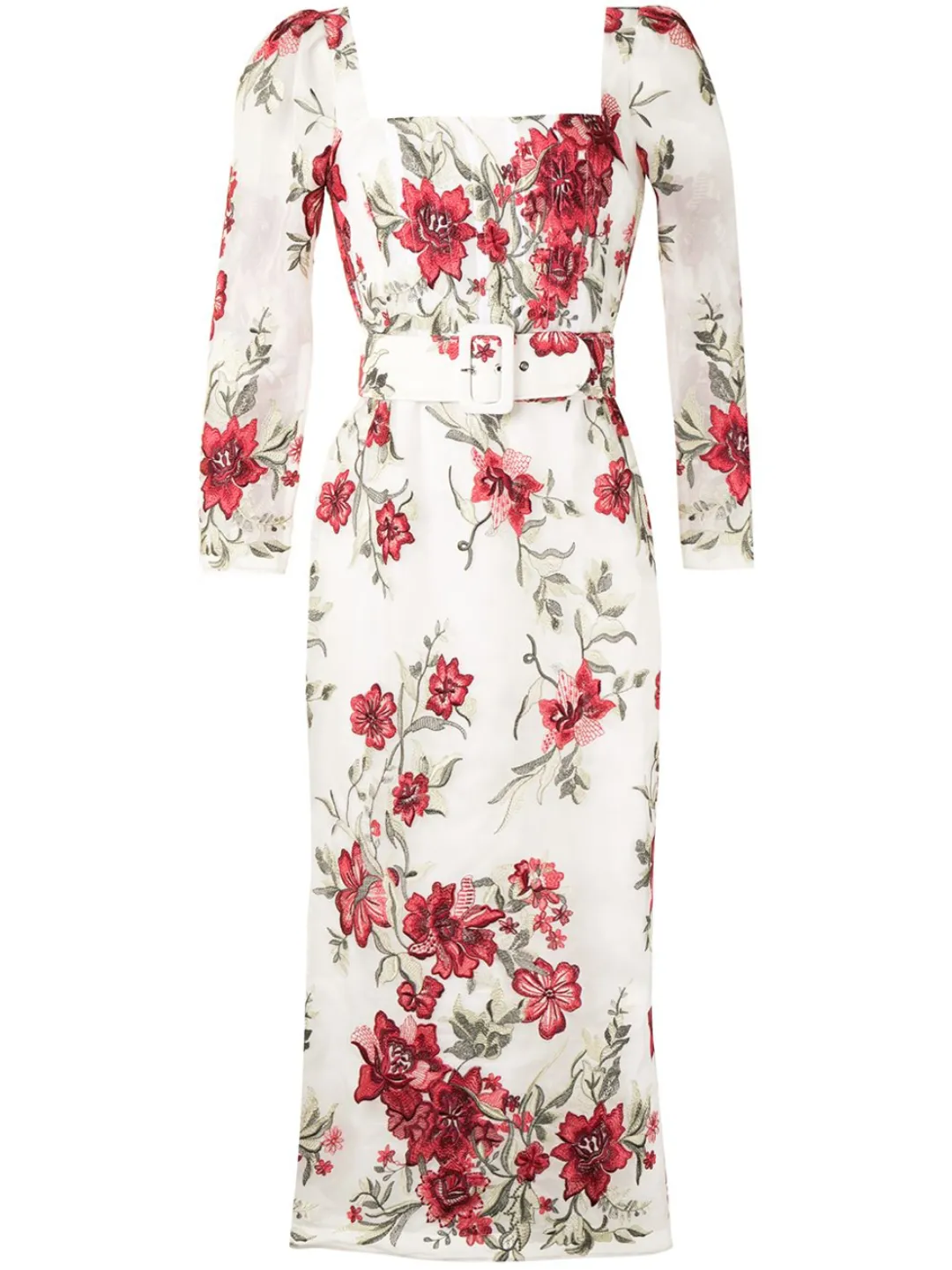 Square Neckline Fit-to-Flare Gown sold by Marchesa product image thumbnail 5