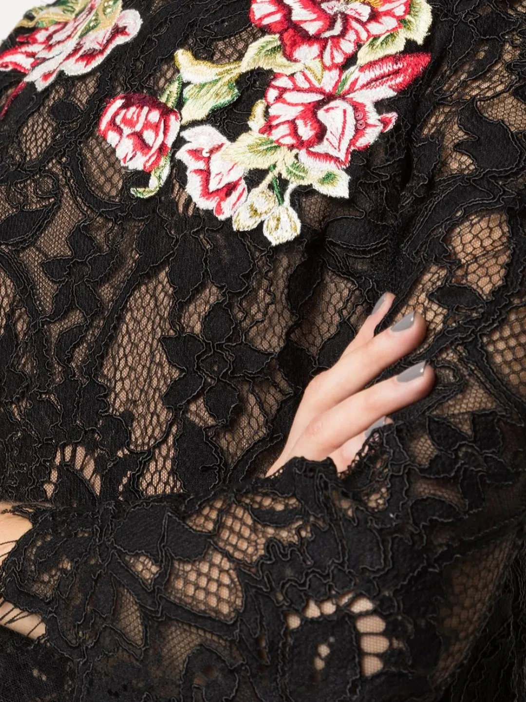 Bateau Neckline Tunic sold by Marchesa product image thumbnail 4