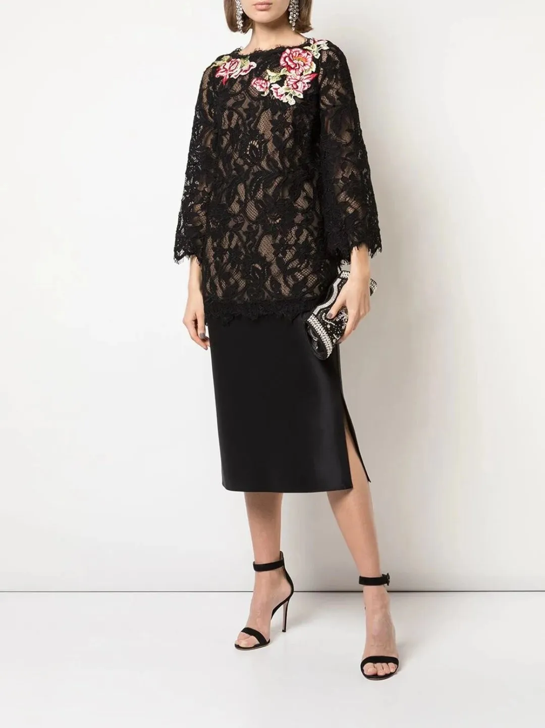 Bateau Neckline Tunic sold by Marchesa