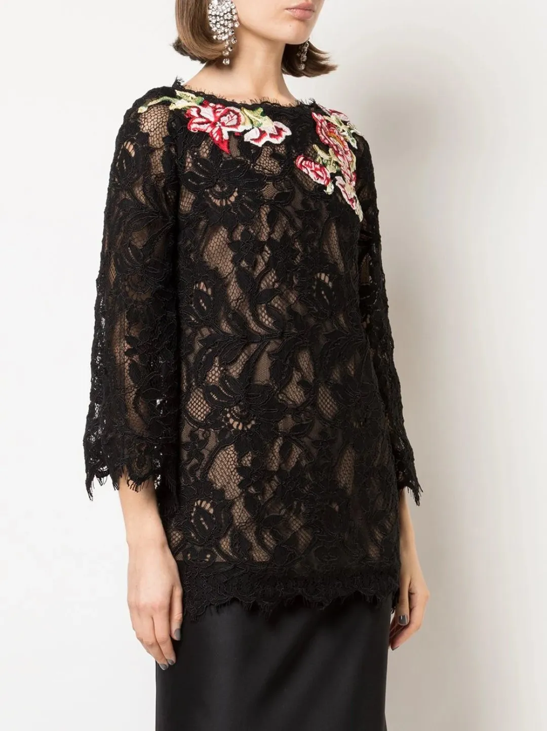 Bateau Neckline Tunic sold by Marchesa product image thumbnail 2