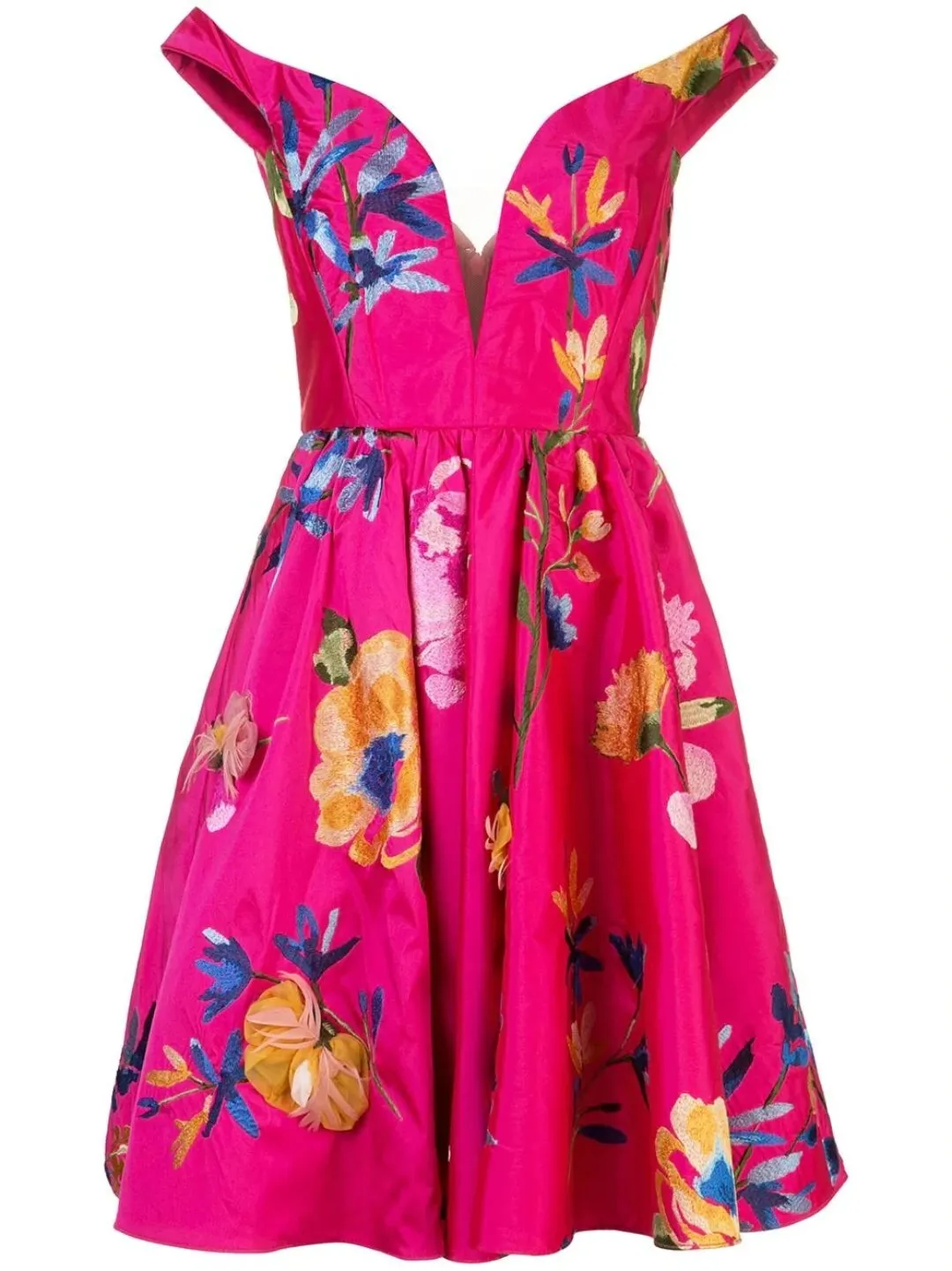 Off-the-Shoulder Cocktail Dress sold by Marchesa product image thumbnail 5