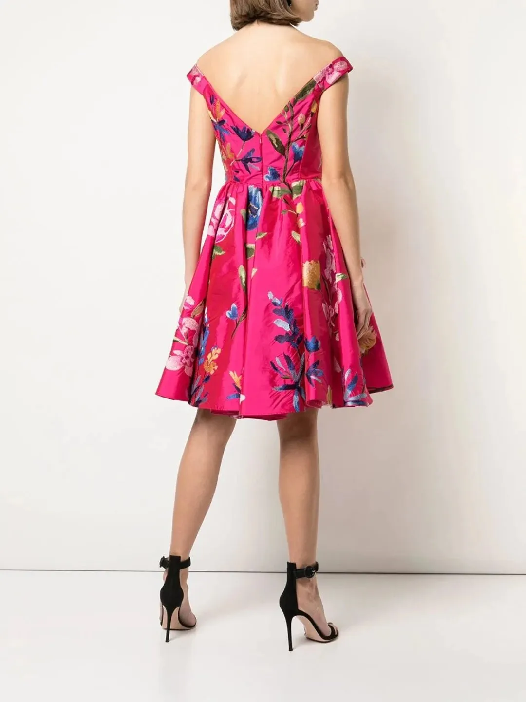 Off-the-Shoulder Cocktail Dress sold by Marchesa product image thumbnail 3