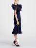 Off-the-Shoulder Crepe Cocktail Dress sold by Marchesa