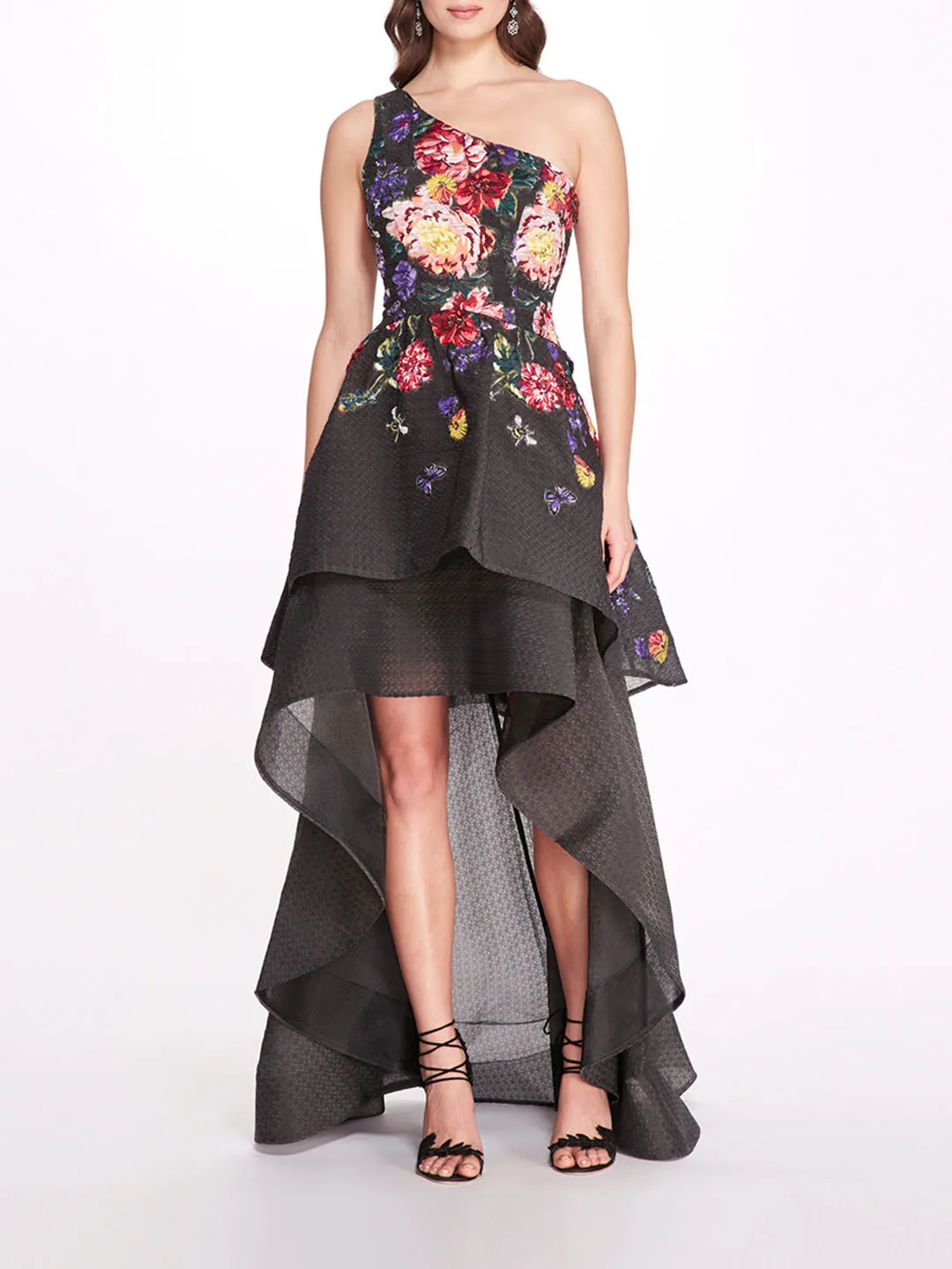 One Shoulder Floral Gown sold by Marchesa