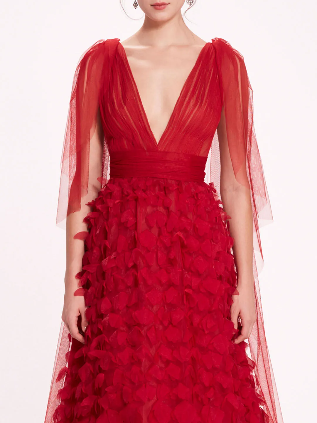 Draped Tulle Gown sold by Marchesa product image thumbnail 4