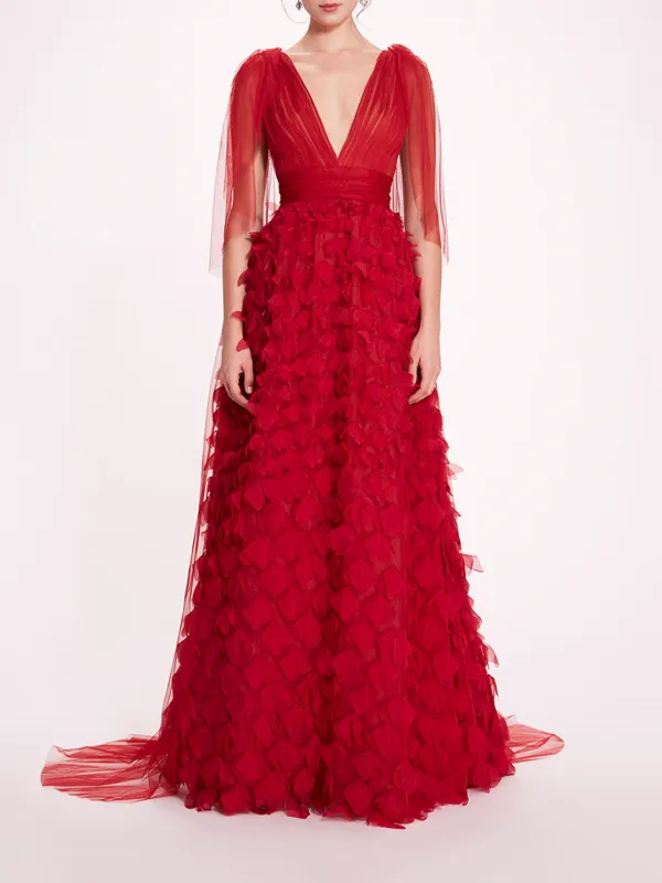 Draped Tulle Gown sold by Marchesa
