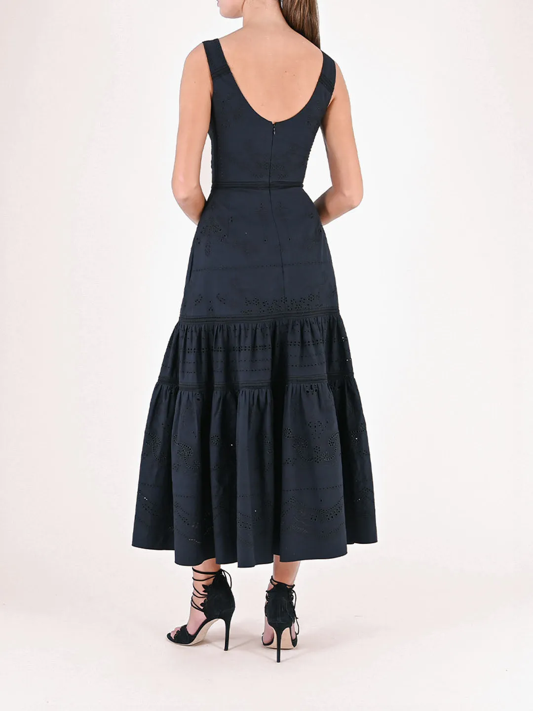 Voile Tiered Maxi Dress sold by Marchesa product image thumbnail 2