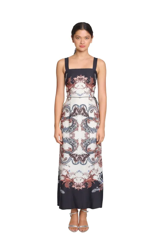 Sleeveless Twill Midi Dress sold by Marchesa