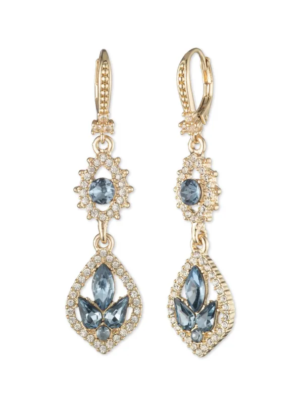 Poised Denim Mini Drop Earring sold by Marchesa