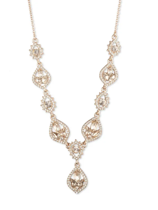 Poised Rose Y Necklace sold by Marchesa
