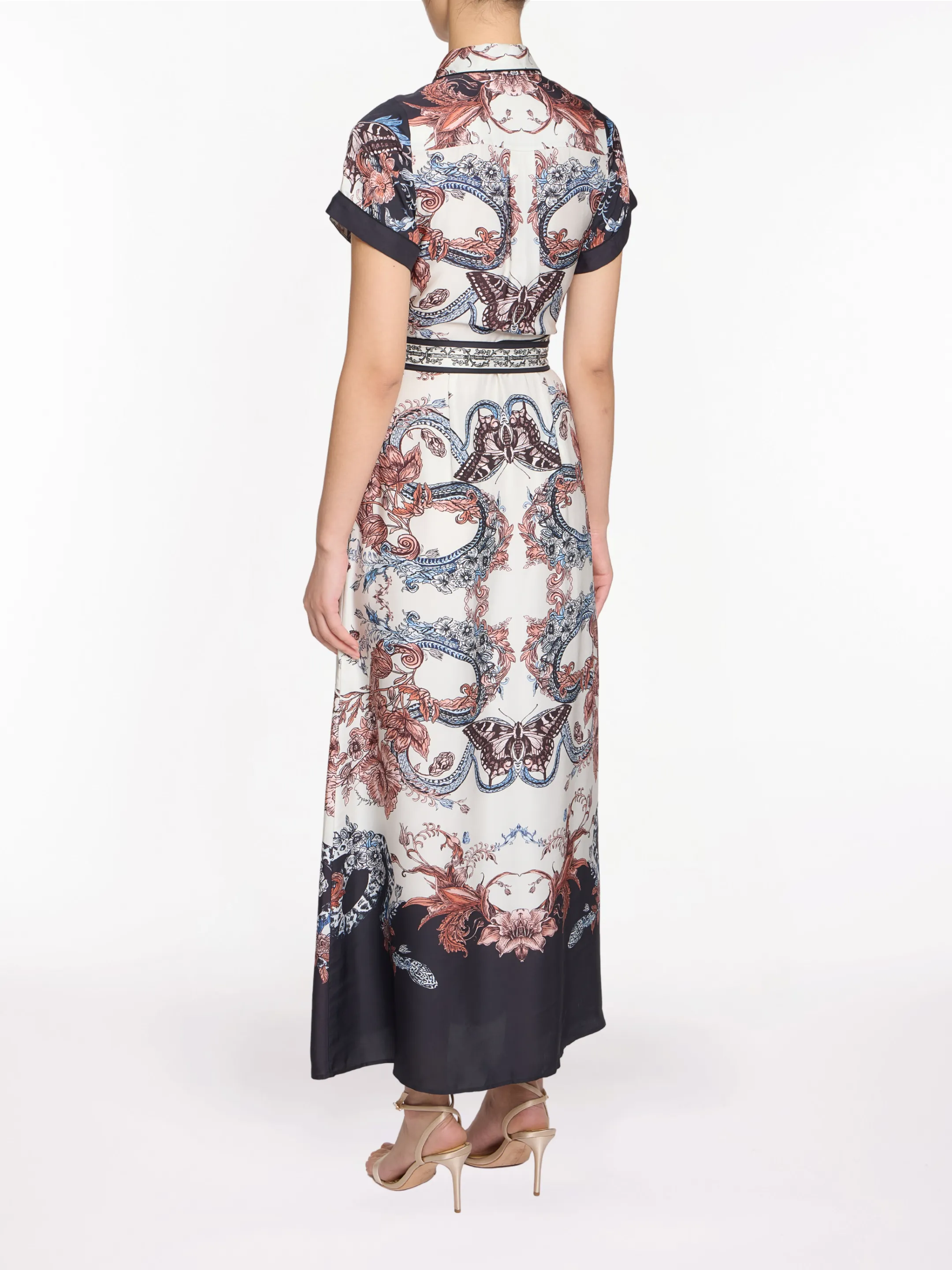 Belted Twill Shirt Dress sold by Marchesa product image thumbnail 2