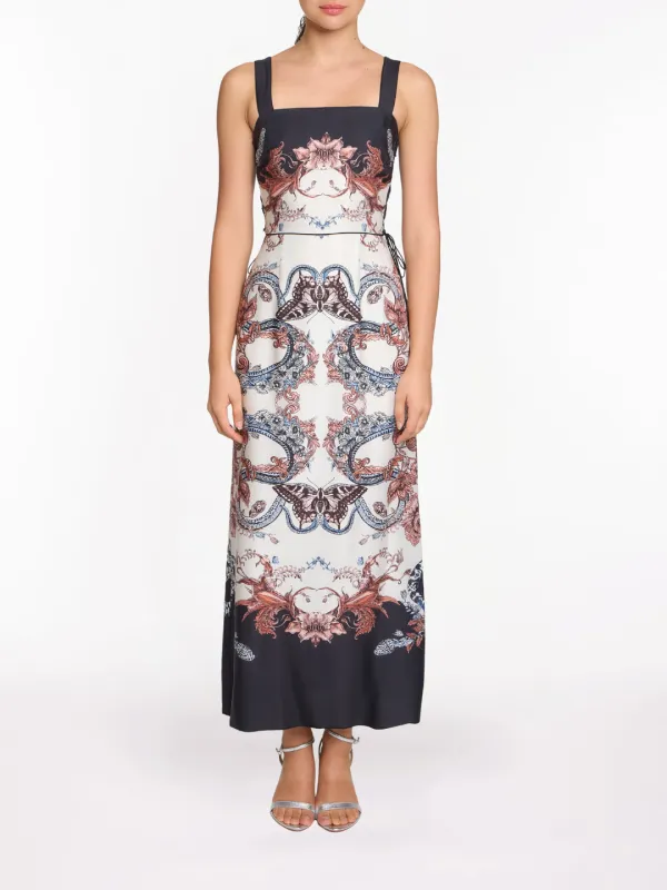 Sleeveless Twill Maxi Dress sold by Marchesa