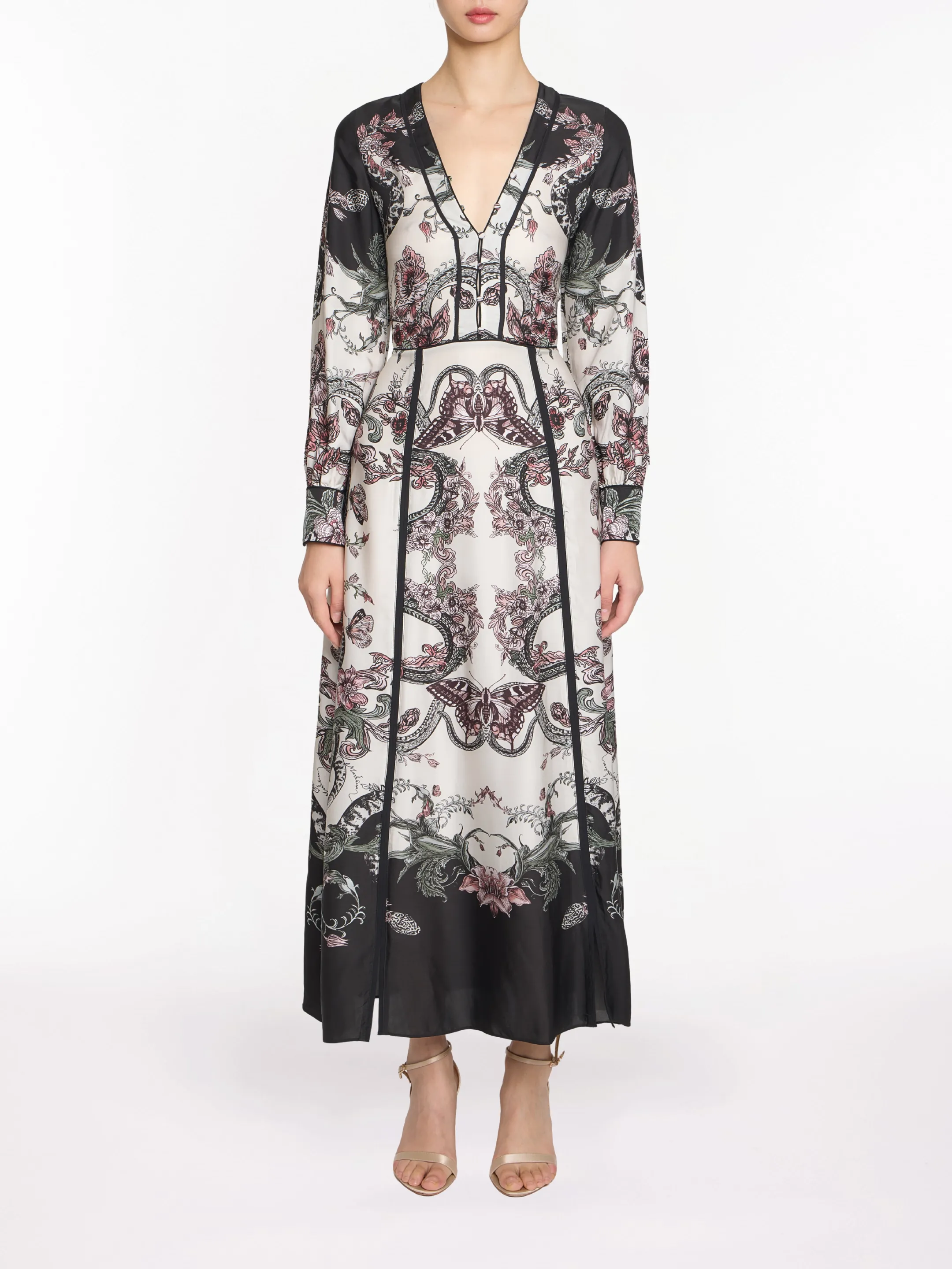 Corded Twill Midi Dress sold by Marchesa