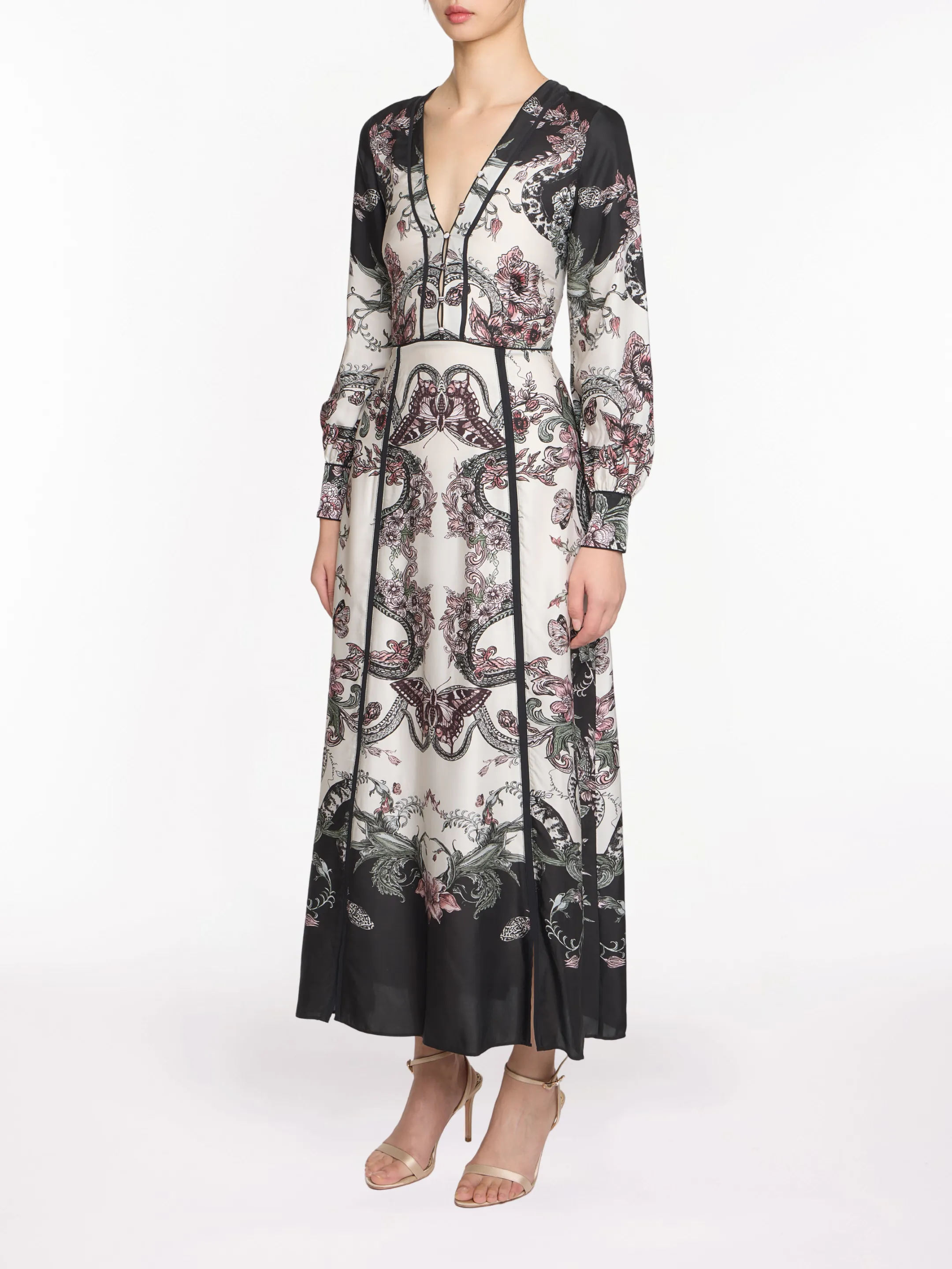 Corded Twill Midi Dress sold by Marchesa product image thumbnail 3