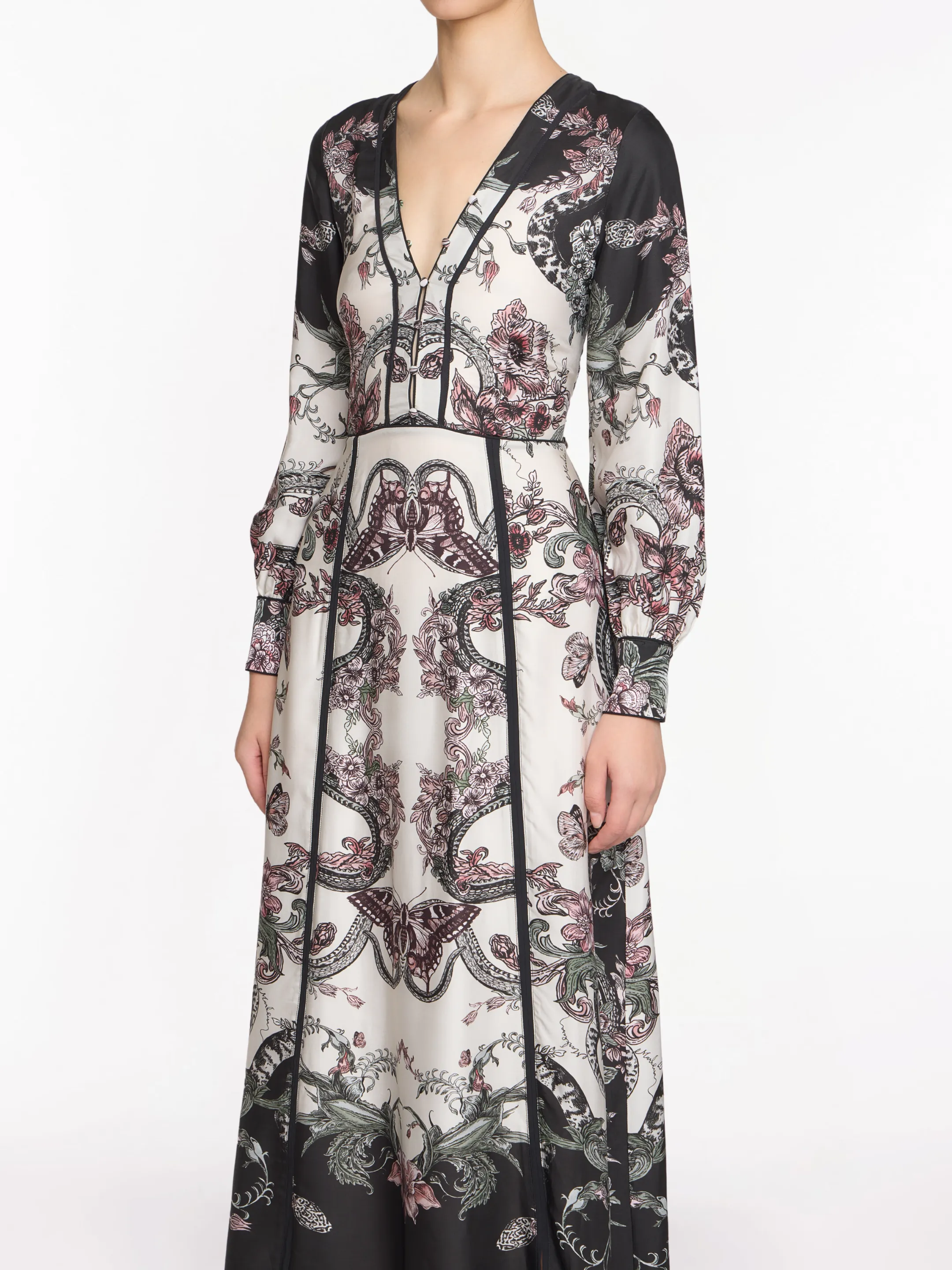 Corded Twill Midi Dress sold by Marchesa product image thumbnail 4