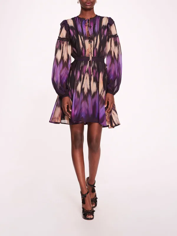 Abstract Viscose Mini Dress sold by Marchesa