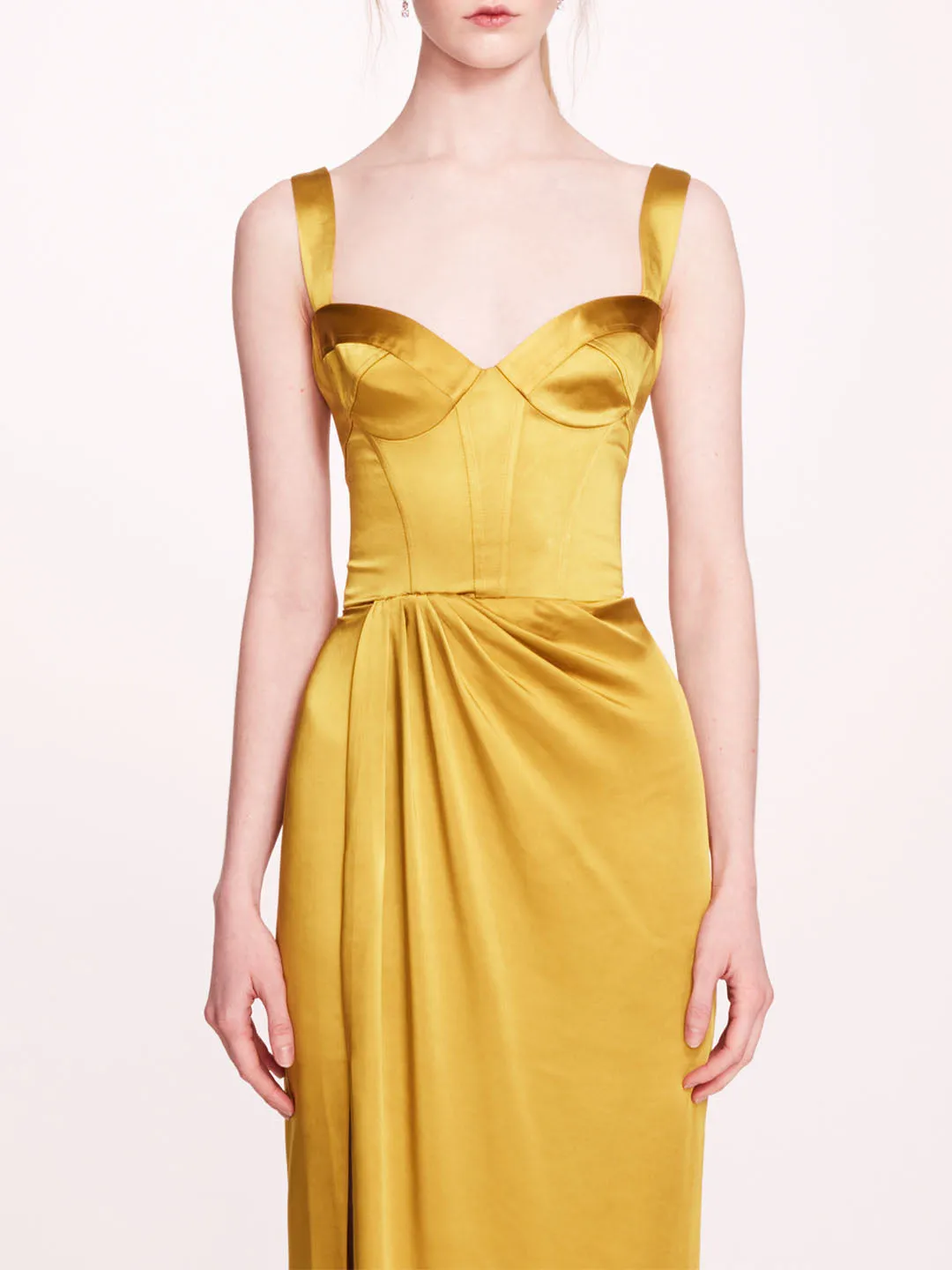 Satin Bustier Gown sold by Marchesa product image thumbnail 4