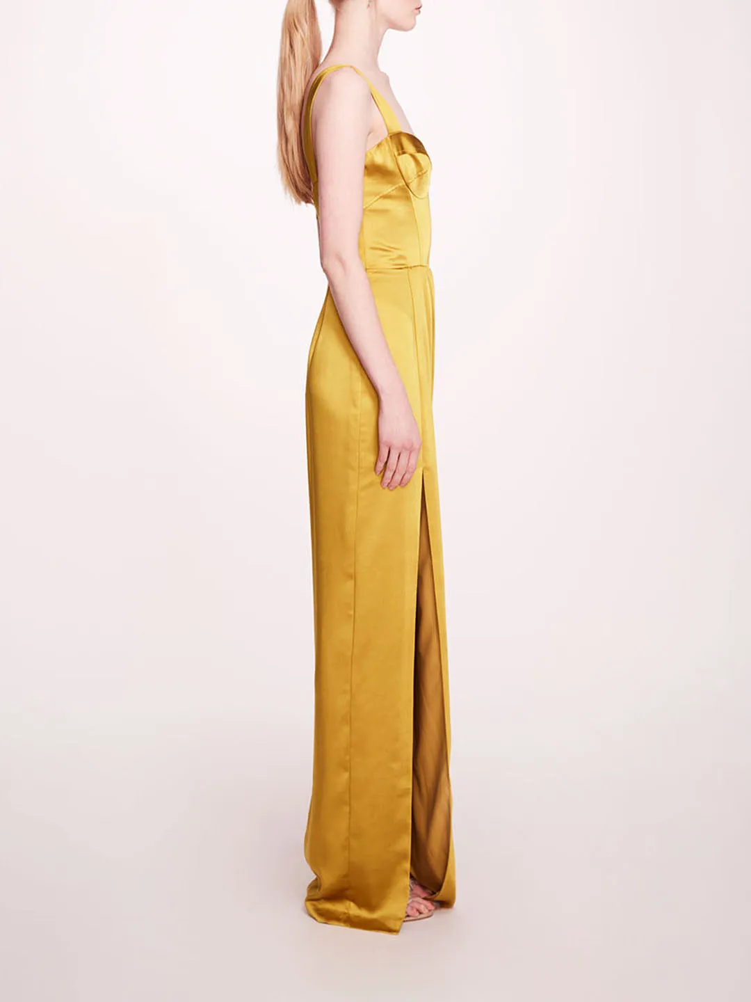 Satin Bustier Gown sold by Marchesa product image thumbnail 3