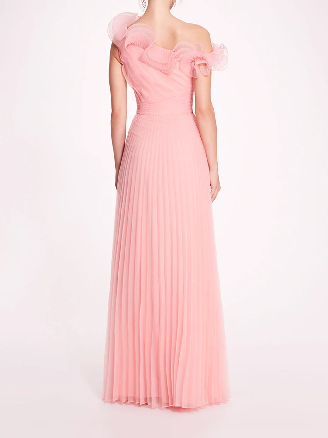 Pebble Organza Pleated Gown sold by Marchesa product image thumbnail 2