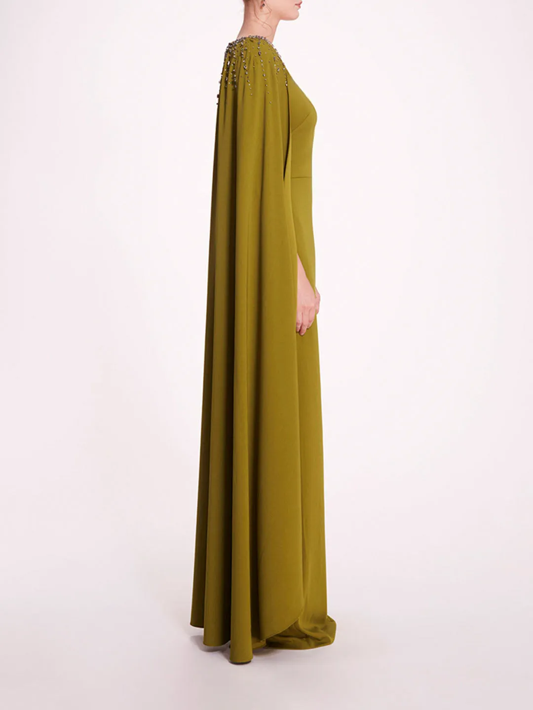 Embellished Cape Gown sold by Marchesa product image thumbnail 3